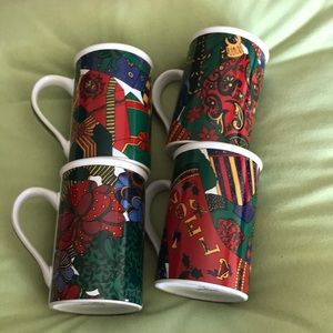 Holiday Elegance Christmas mugs